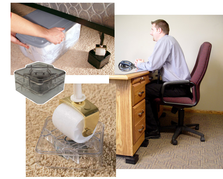 Desk Risers / Raisers Set of 8 eBay